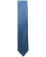 Navy and Royal Microchecked Tie Hot on Sale