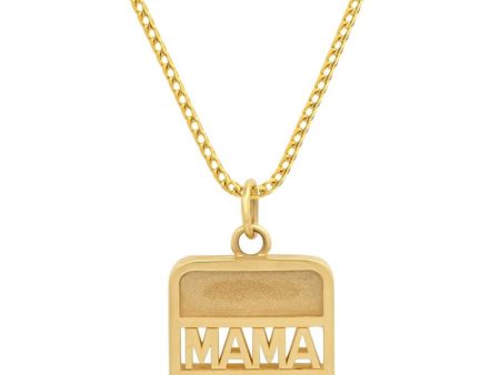 14k Yellow Gold Mama Tried Pendant Necklace Online