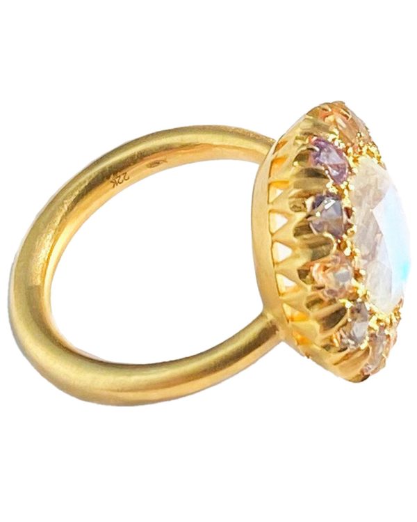 22k Yellow Gold Princess D. Marguerite Ring For Cheap