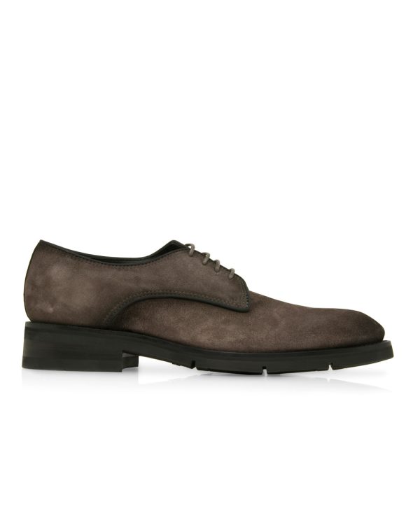 Suede Derby in Charcoal Hot on Sale