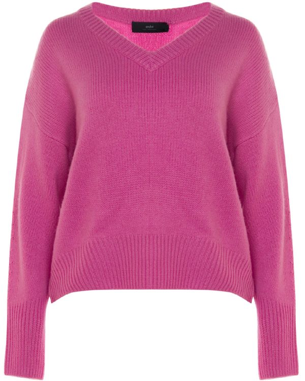 Rose Cashmere Battersea V Neck Sweater Supply