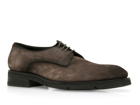 Suede Derby in Charcoal Hot on Sale