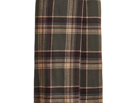 Olive Green Hunting Plaid Aden Skirt Supply