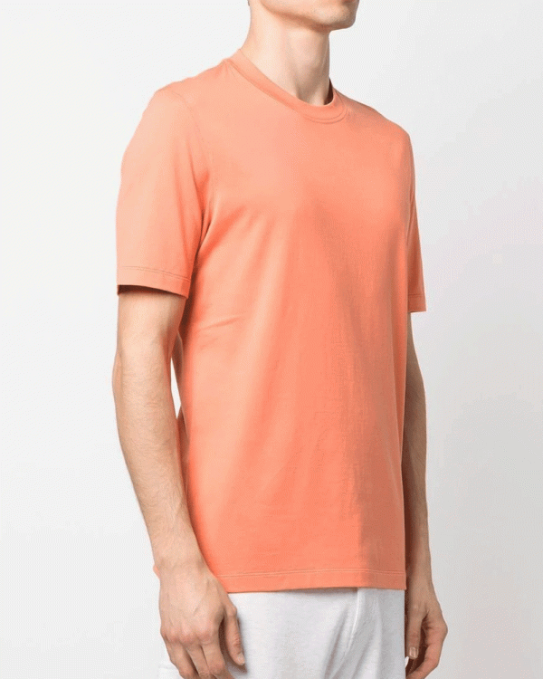 Orange Cotton T-Shirt For Cheap