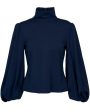 True Navy Emotional Essence Blouse Hot on Sale