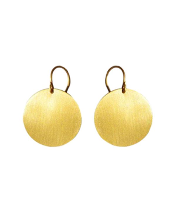 22k Yellow Gold Ladylike Sequins Earrings For Cheap