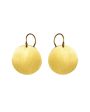 22k Yellow Gold Ladylike Sequins Earrings For Cheap