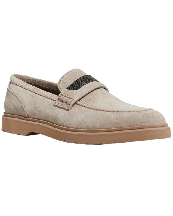 Roccia Monili Band Suede Loafer Online