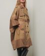 Tan Douglas Trench Cape For Discount