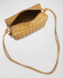 Small Loop Intrecciato Nappa Shoulder Bag in Camel Hot on Sale