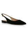 Ribbon Slingback Flat in Black For Cheap