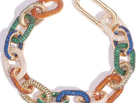 14k Gold Vermeil Drummond Multicolor Crystal Bracelet Sale