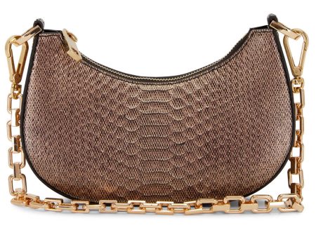 Small Mia Shoulder Bag in Bronze Discount