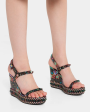 Pyraclou Starlight Printed Wedge Sandals Online now