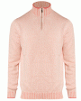 Marled Coral Vaniset Quarter Zip Sweater Discount