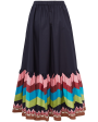 Sunset Navy Placée Skirt Supply