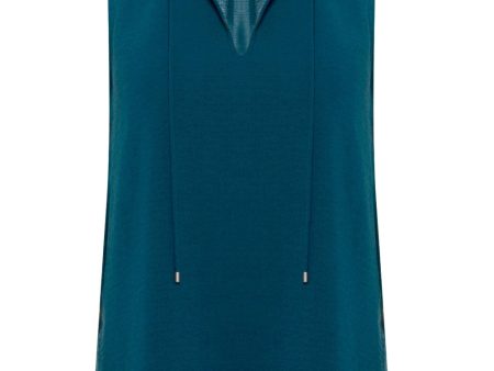 Teal Sleeveless Doha Top Sale