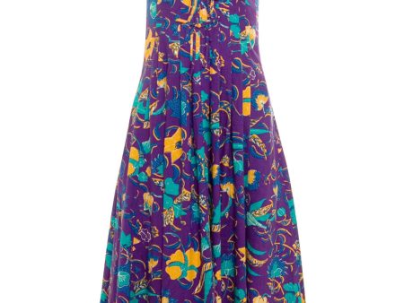 Purple Reef Aline Midi Dress Hot on Sale