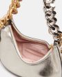 Eco Metallic Chain Shoulder Bag in Platinum Sale