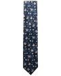 Black and Ivory Floral Tie on Sale