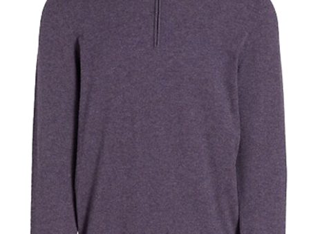 Purple Quarter Zip Sweater Cheap