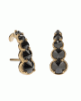 Inverted Black Diamond Earrings Discount