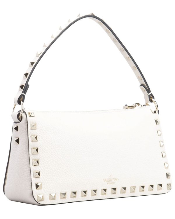 Small Rockstud Shoulder Bag in Light Ivory Online