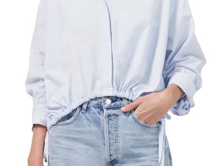 Santa Cruz Blue Drawstring Alexandra Shirt Discount