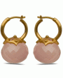 18k Yellow Gold Bell Jar Earrings Discount