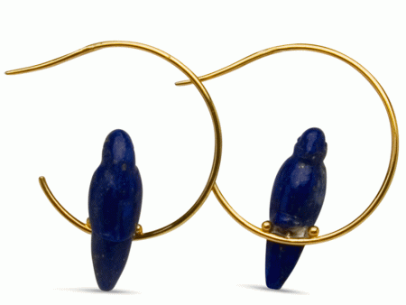 18k Lapis Tallulah Birdie Earrings For Cheap