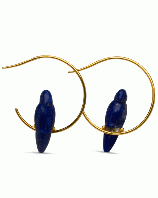 18k Lapis Tallulah Birdie Earrings For Cheap