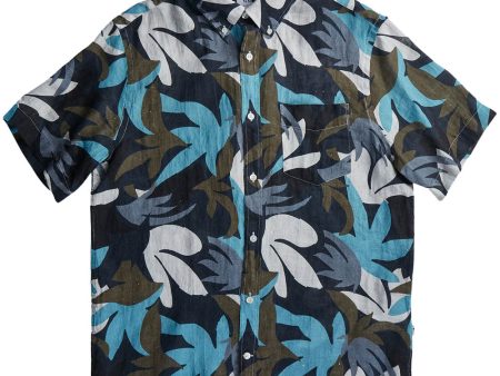 Aqua Tyrion Print Sport Shirt For Cheap