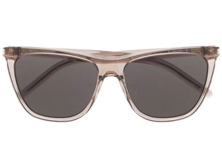 Square Acetate Sunglasses in Light Brown Online