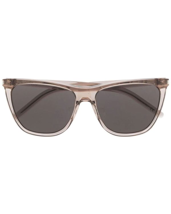 Square Acetate Sunglasses in Light Brown Online