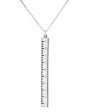 Sterling Silver Break the Rules Ruler Necklace on Sale