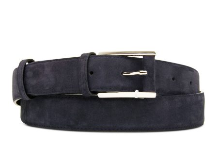 Suede Belt in Navy Cheap