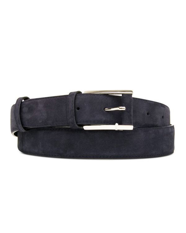 Suede Belt in Navy Cheap