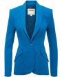 Teal Boucle Single Breasted Chamberlain Blazer For Discount