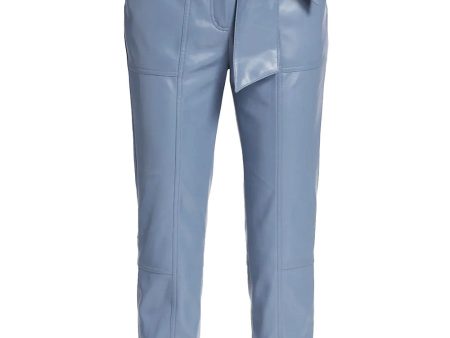 Thistle Tessa Vegan Leather Tie Waist Pant Hot on Sale