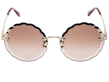 Rosie Round Sunglasses in Metal For Discount