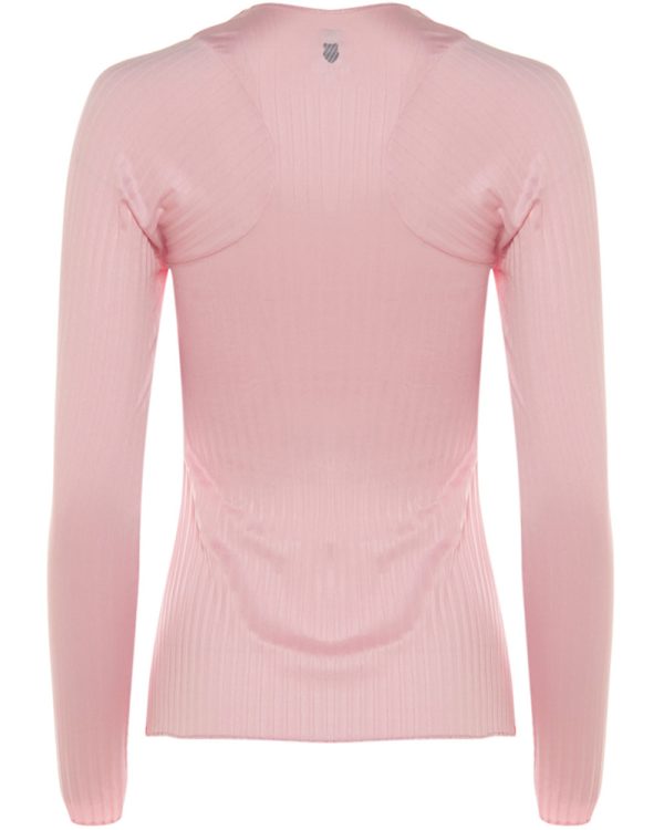 Seashell K Swiss Pleated Long Sleeve Crew For Cheap