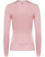 Seashell K Swiss Pleated Long Sleeve Crew For Cheap