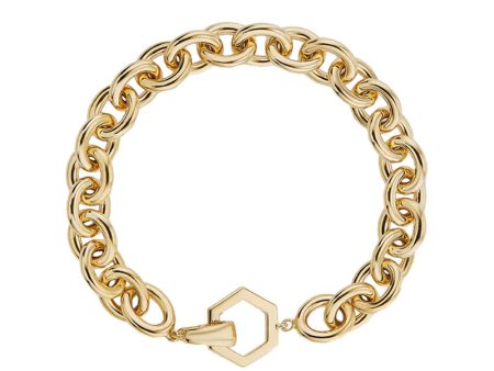 18k Yellow Gold Chubby Bracelet Online now