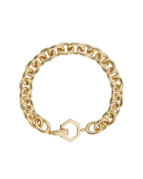 18k Yellow Gold Chubby Bracelet Online now