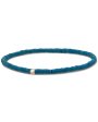 Sterling Silver and Blue Vinyl Bracelet Cheap