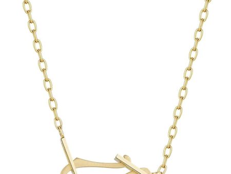 18k Yellow Gold Lola Diamond Necklace For Sale