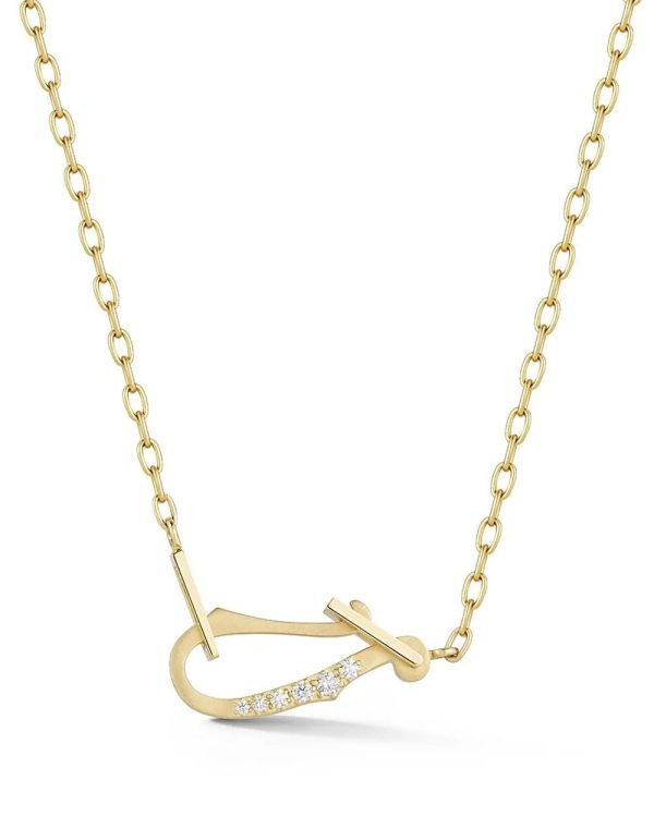 18k Yellow Gold Lola Diamond Necklace For Sale