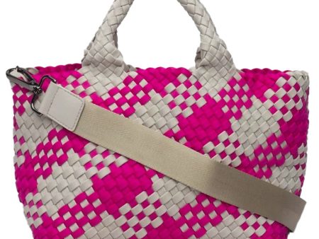 St. Barths Mini Plaid Tote in Hibiscus Sale