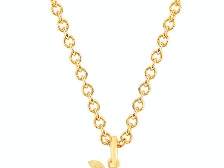 14k Yellow Gold Mini Cherry Diamond Necklace Discount