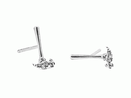 Sterling Silver Hammer Your Message Home Earrings Online